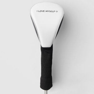 Palo De Golf “Me Amo a Mí Mismo” Funda para Driver – Elegante y