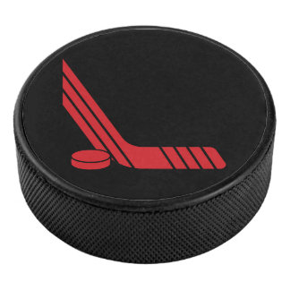 Palo de Hockey Rojo Minimalista & Disco