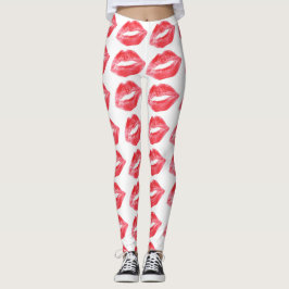 Palo de labios besa leggings pantalones de yoga