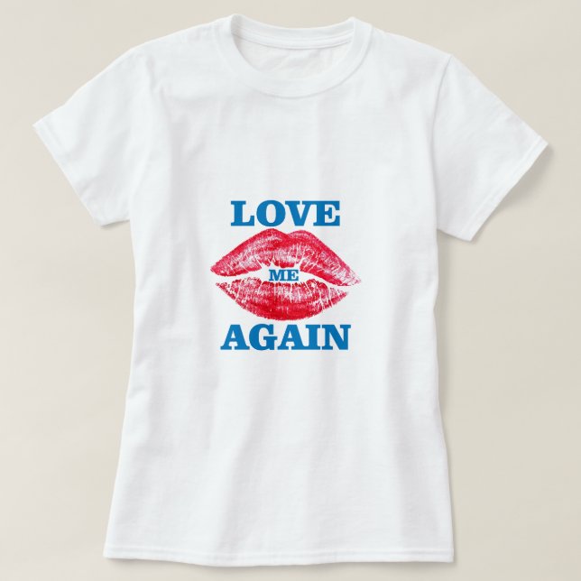 Palo de labios y camiseta de amor (Diseño del anverso)