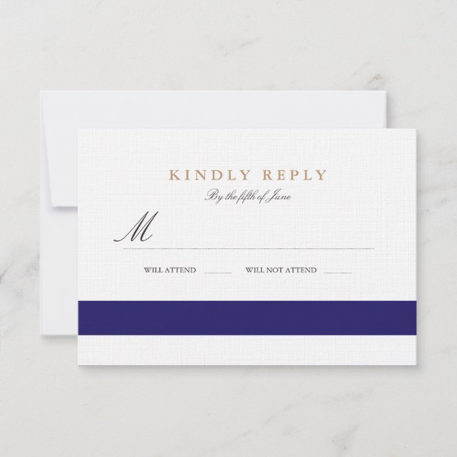 Palo náutico Mitzvah RSVP de la marina de guerra (Anverso)