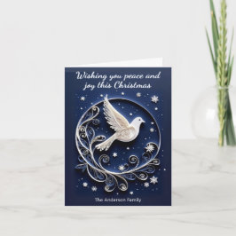 Paloma Blanca de la Paz Falso Papercraft Navidad