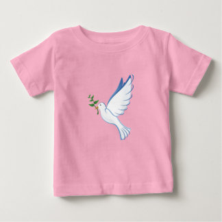 Paloma de la camiseta del bebé de la paz
