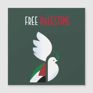 paloma de la paz con la bandera palestina