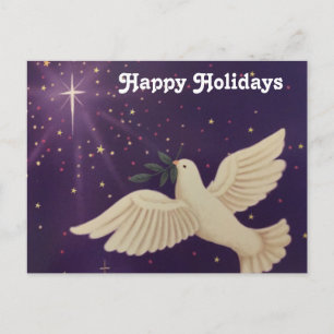 Paloma de la Paz Felices Fiestas - Tarjeta postal