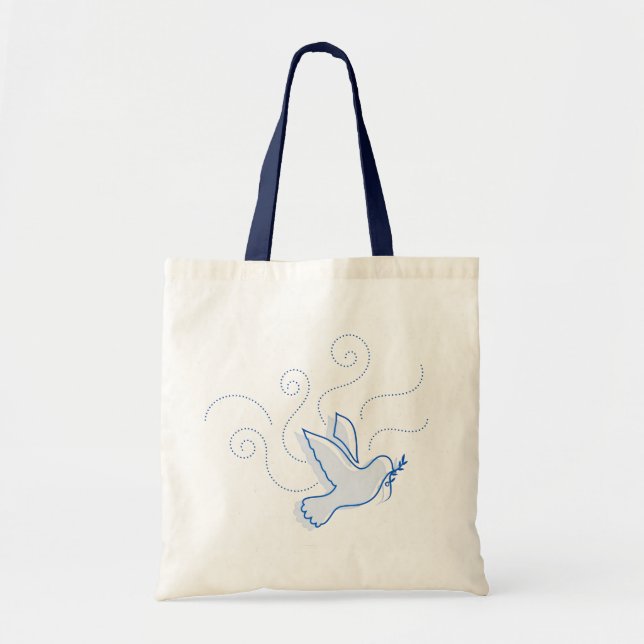 Paloma de la Paz. Paz. Bolsa Tote (Frente)