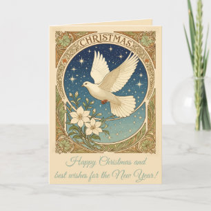 Paloma de Navidad con Panel Decorativo de Estilo A