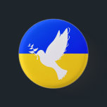 Paloma de paz - Bandera de Ucrania - Botón de paz<br><div class="desc">Palo de paz - Bandera de Ucrania - Botón de paz - Hagamos del mundo un lugar mejor - ¡todos juntos! Un mundo mejor comienza - depende - ¡los necesita también! Puede transferir a más de 1000 productos Zazzle. Redimensionar y mover o quitar y agregar elementos / texto con la...</div>