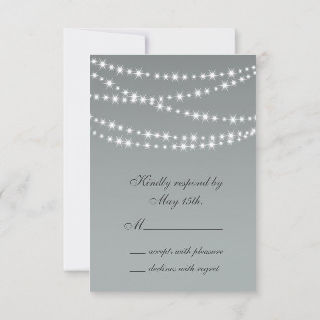Paloma Gray Twinkle Luces RSVP (Reverso)
