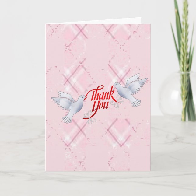 Palomas con mensaje de agradecimiento (Anverso)
