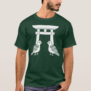 Palomas de frente y camiseta Torii