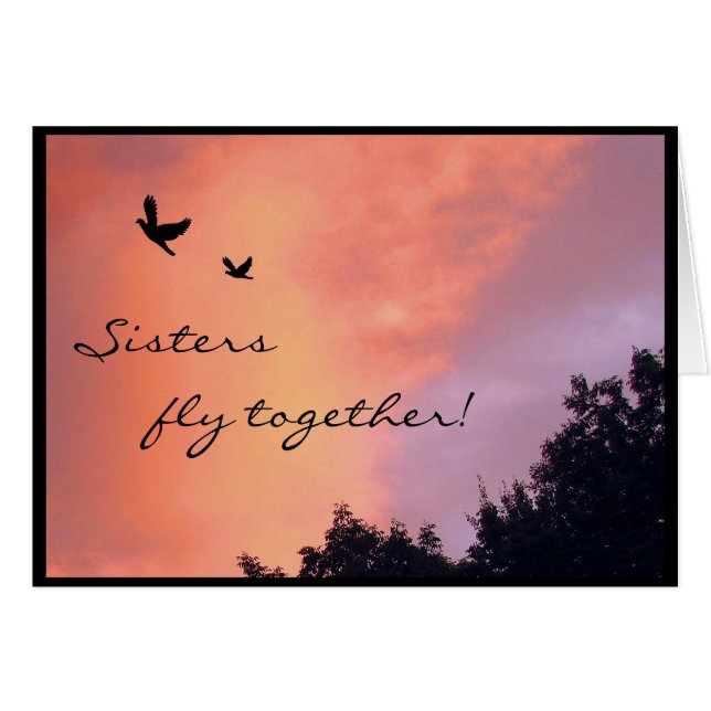 Palomas de la hermana en la puesta del sol (Anverso (Horizontal))