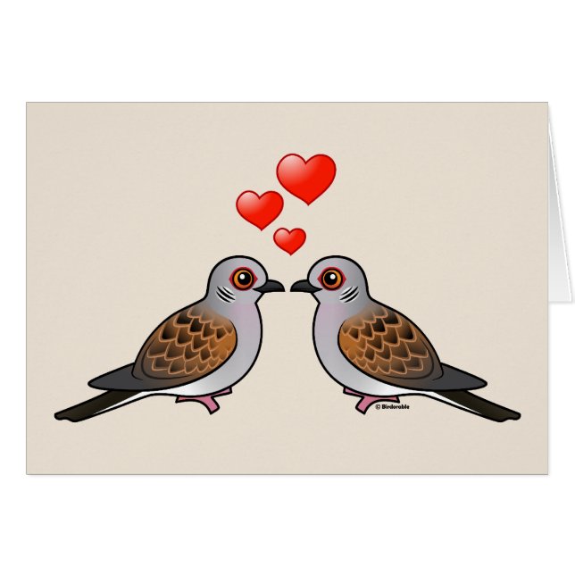 Palomas de la tortuga en amor (Anverso (Horizontal))