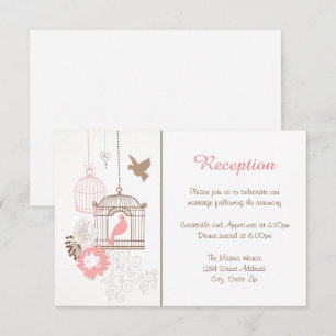 Palomas & Jaulas - Invitación de Recepción