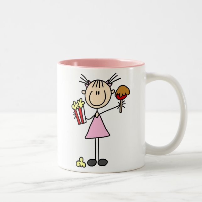 Palomitas y caramelo Apple en la taza justa (Derecha)