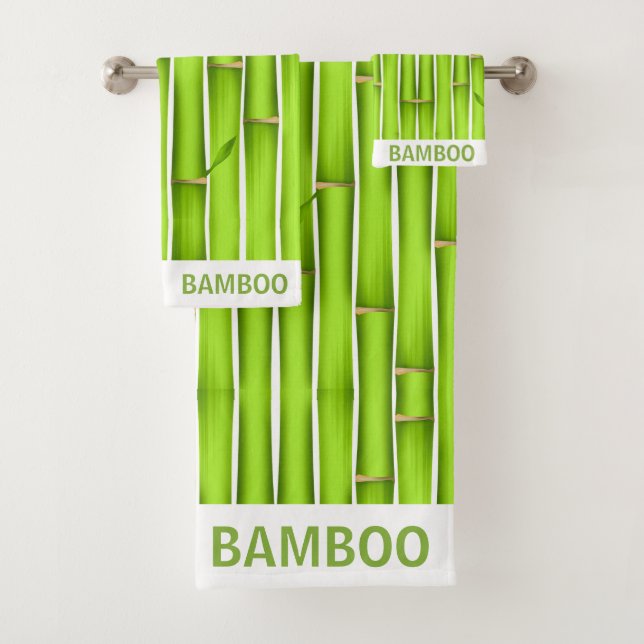 Palos de Bambú Verde Afortunado Modernos Personali (In situ)