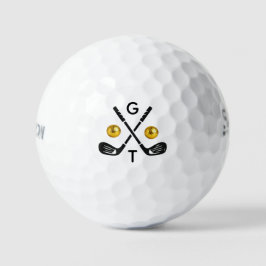 Palos de Golf con Monograma Personalizado Pelotas