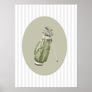 Palos de golf niño decoración de pared para habita