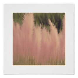 Pam-pass rosa Fotografía estética Poster