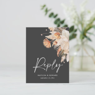 pampas bohemias negro pasto moderno RSVP