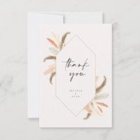 Pampas Gracias Tarjeta Crystal Boda C100