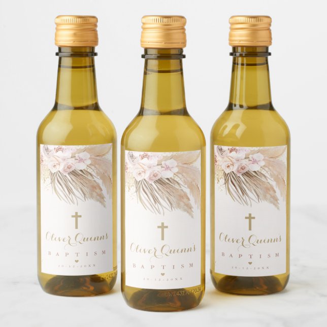 Pampas Grass Bohemism Personalizado Mini (Botellas)