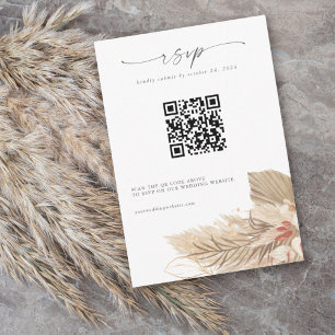 Pampas Grass Palm Acuarela RSVP