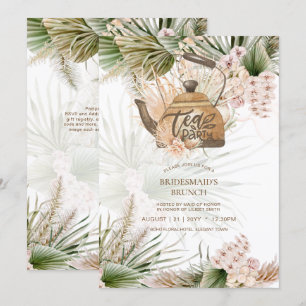 Pampas Grass TEA FIESTA Bridal Shower Lunch