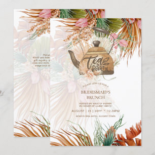 Pampas Grass TEA FIESTA Bridal Shower Lunch