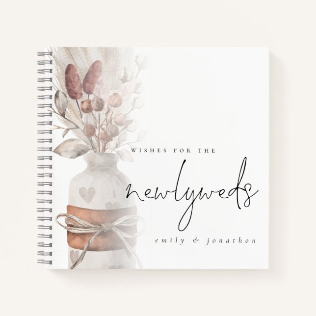 Pampas Grass Wire para el libro de invitados para  (Anverso)