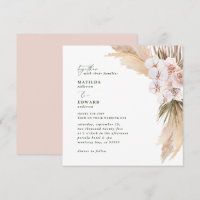 Pampas palma pasto secado rosa botánico rústico