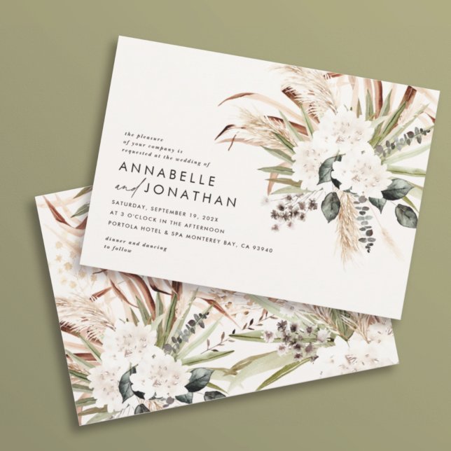 Pampas pasto eucalipto moderno boda rústico (Subido por el creador)