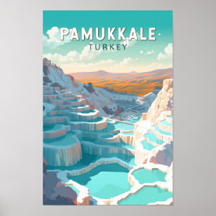 Pamukkale Turquía Viaje Arte Vintage