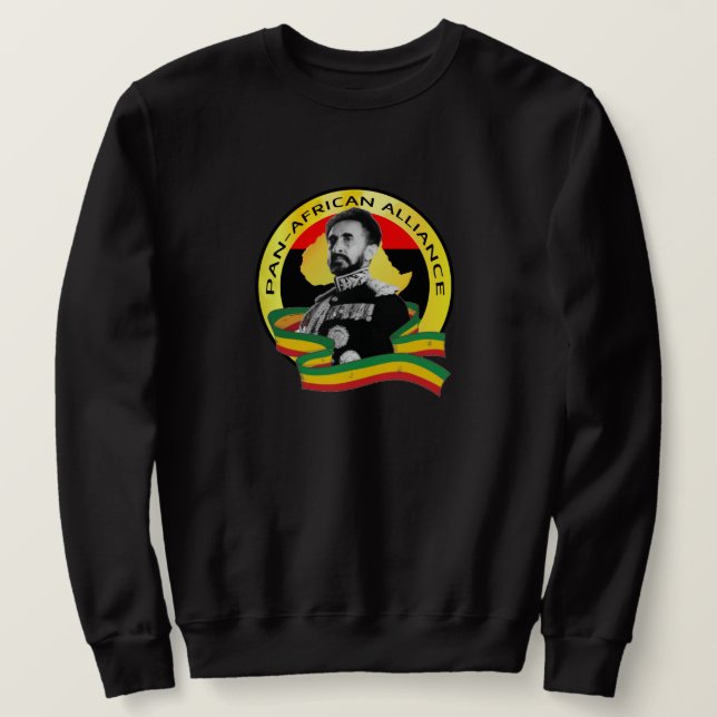PAN-AFRICAN-ALLIANCE Africa Jah Rastafari Sweater  (Anverso del diseño)