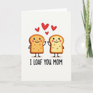 Pan con amor sincero Madre Tarjeta