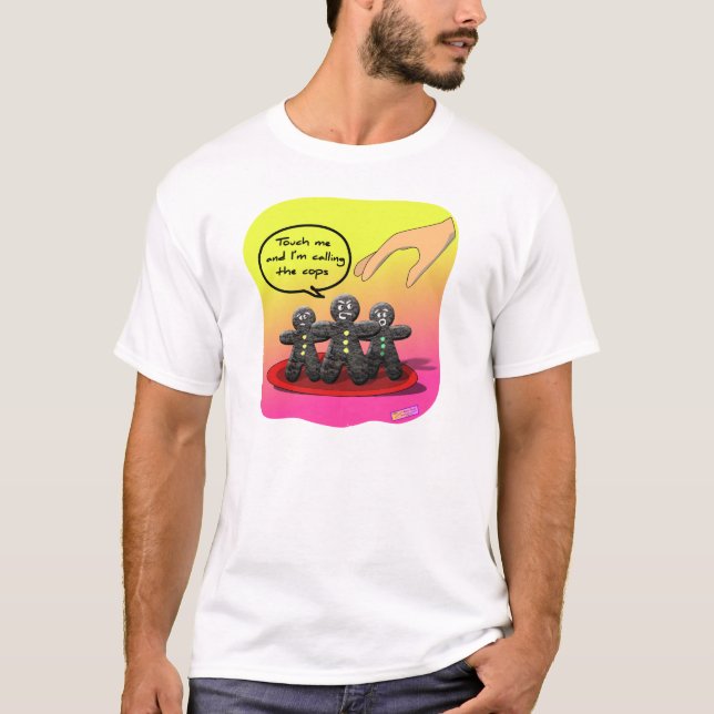 Pan de jengibre con la camisa de la actitud (Anverso)