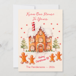 Pan de jengibre de nuestra tarjeta de Navidades de