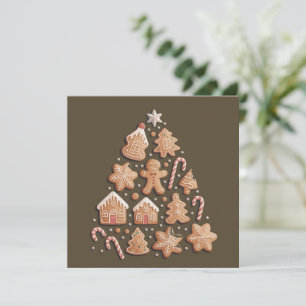 Pan de Jengibre Lindo Árbol de Navidad Invierno Pa