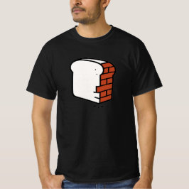 Pan de ladrillo - Minimalista camiseta divertida U