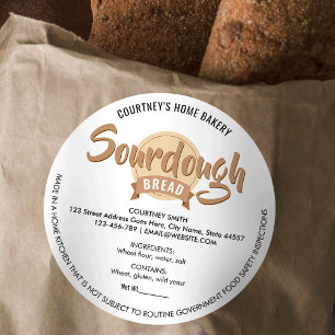 Pan de masa madre Etiqueta de ley Cottage beige mo