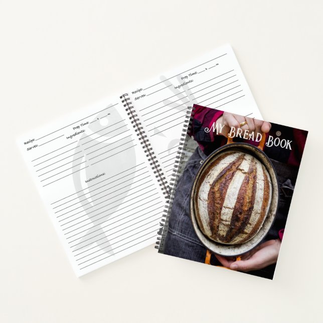 Pan de pan para pasta de pan, libro de recetas (Interior)