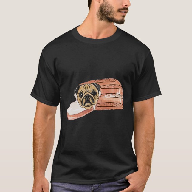 Pan de Pug siesta relajante Esencial camiseta 132 (Anverso)