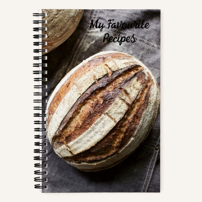Pan De Sourdough, libro de recetas (Anverso)