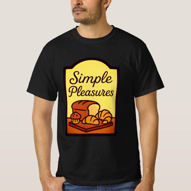 Pan Fresco Sencillo Satisfacción Camiseta Confort (Anverso)