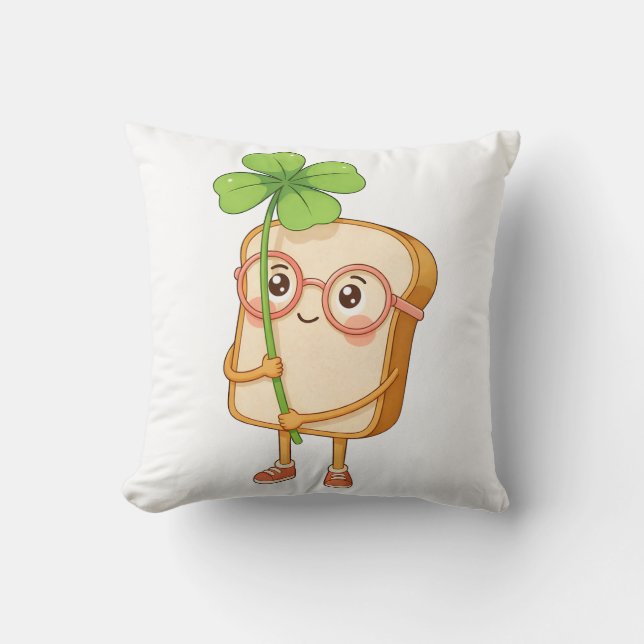 Pan Tony Lucky Clover – Almohada de Pan adorable (Anverso)