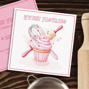 Panadería, bollería, dulces, tarjeta de visita