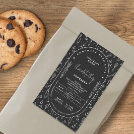 Panadería Casera Negra Moderna Etiqueta de Ley de 