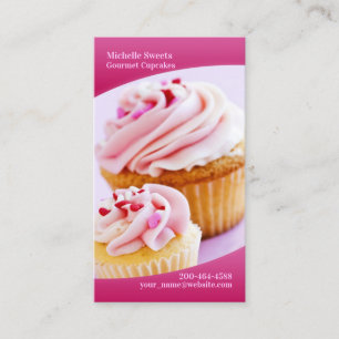 Panadería Cupcakes - Tarjeta de presentación