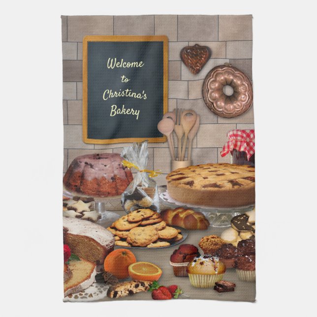 Panadería de personalizable 🥐 🥨 toalla 🥯 (Vertical)