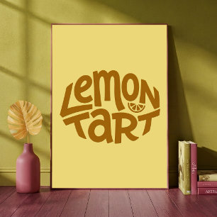 Panadería de Tarta de Limón Arte Tipográfico Cocin